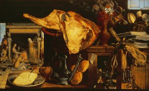 Vanitas csendélet (Krisztus Máriával és Mártával), 1552 (panel)